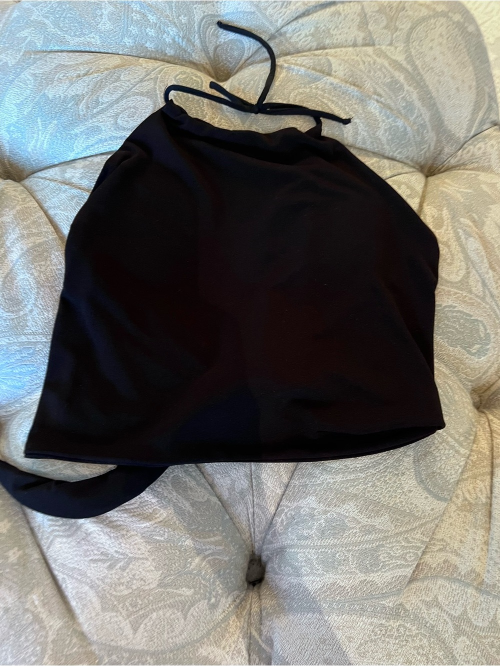 Black Halter Top that ties in the back